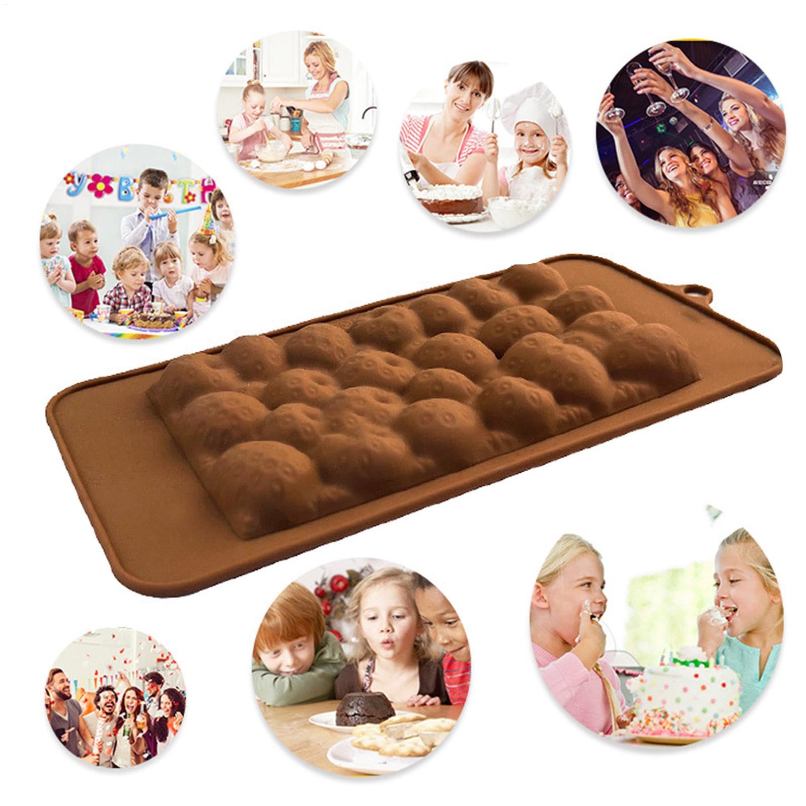 Stampo in silicone con forma di fragola per cioccolatini Silicone Morbido | Stampo Fondente Silicone Per Cioccolatini, Gelatine E Budini