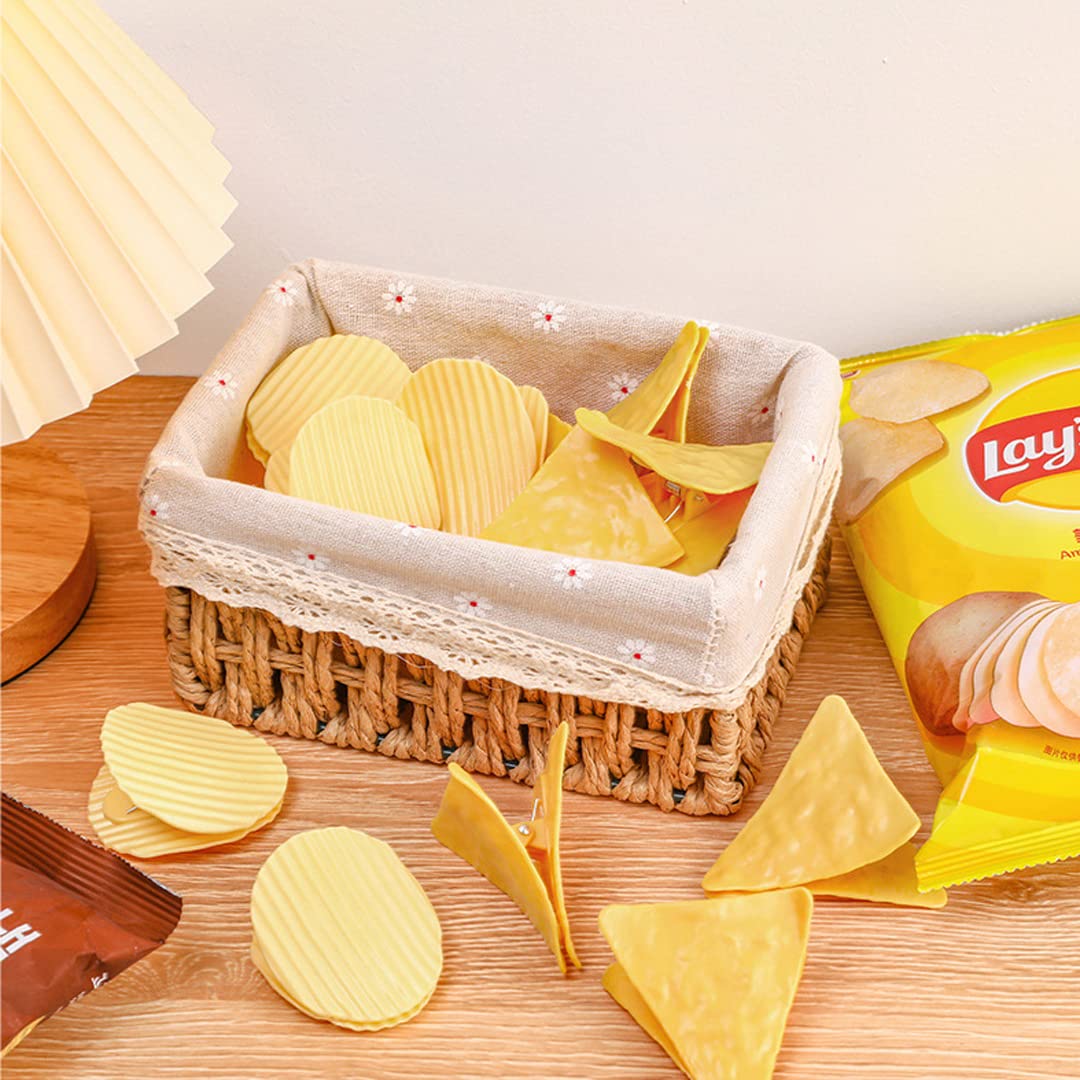 Clip Per Sacchetti Patatine: 9 Fermagli Alimentari In Plastica Con Molla Inox, Misure Assortite (grandi E Piccoli) Per Snack E Conservazione Cibi - 4