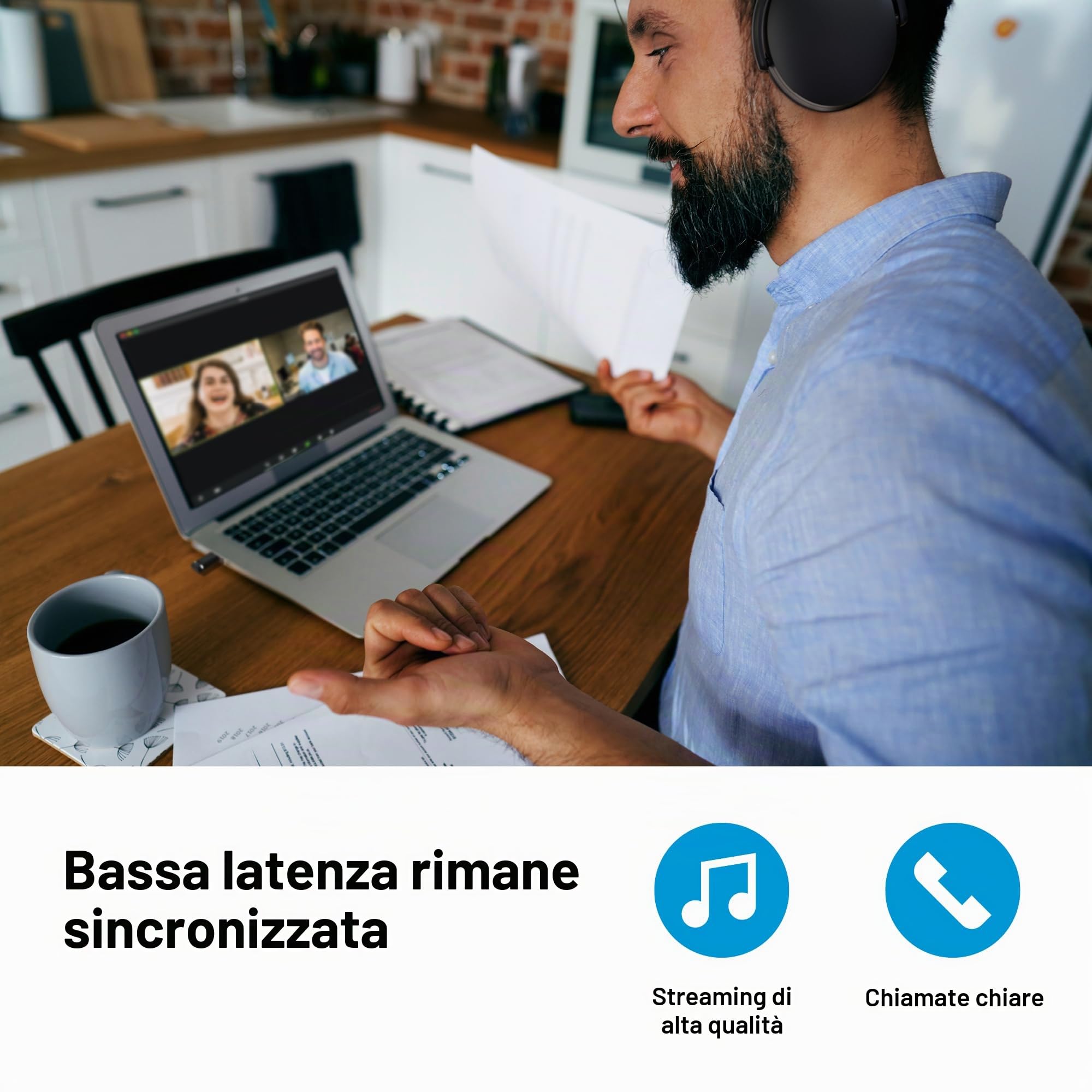 Sennheiser ACCENTUM Wireless Special Edition Cuffie Bluetooth ANC ibrido 50 ore autonomia Nero Rame