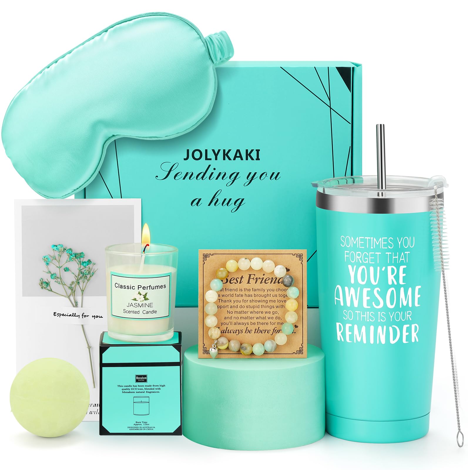 Birthday Gifts for Women, Mothers Day Gifts for Mom from Daughter, Unique Spa Gifts Basket Box for Women Best Friend Sister, Self Care Gifts for Women