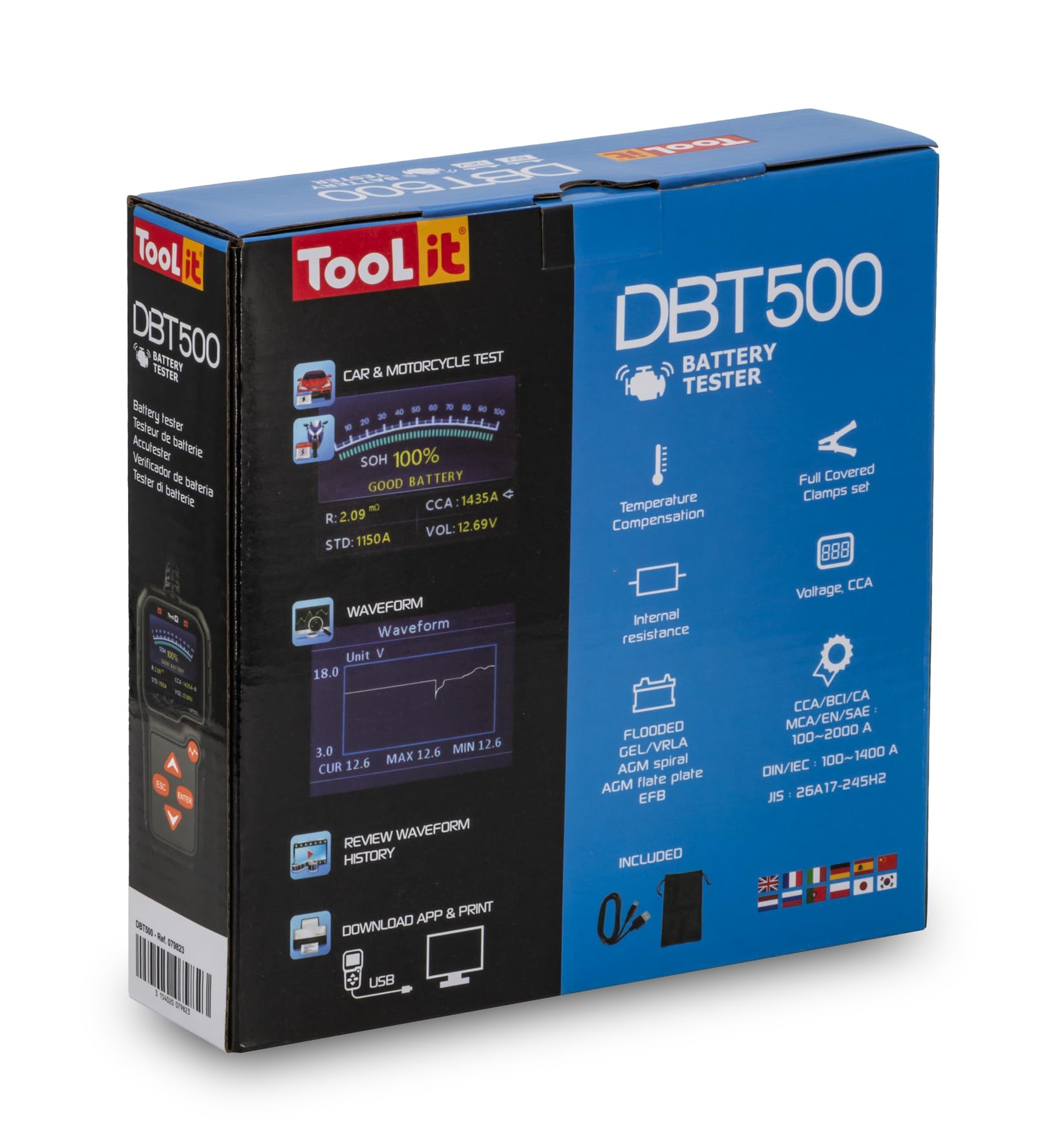 Gys Tester Per Batterie Tbp 500 - Strumento Professionale Per Diagnosi Batterie Auto - Foto 5