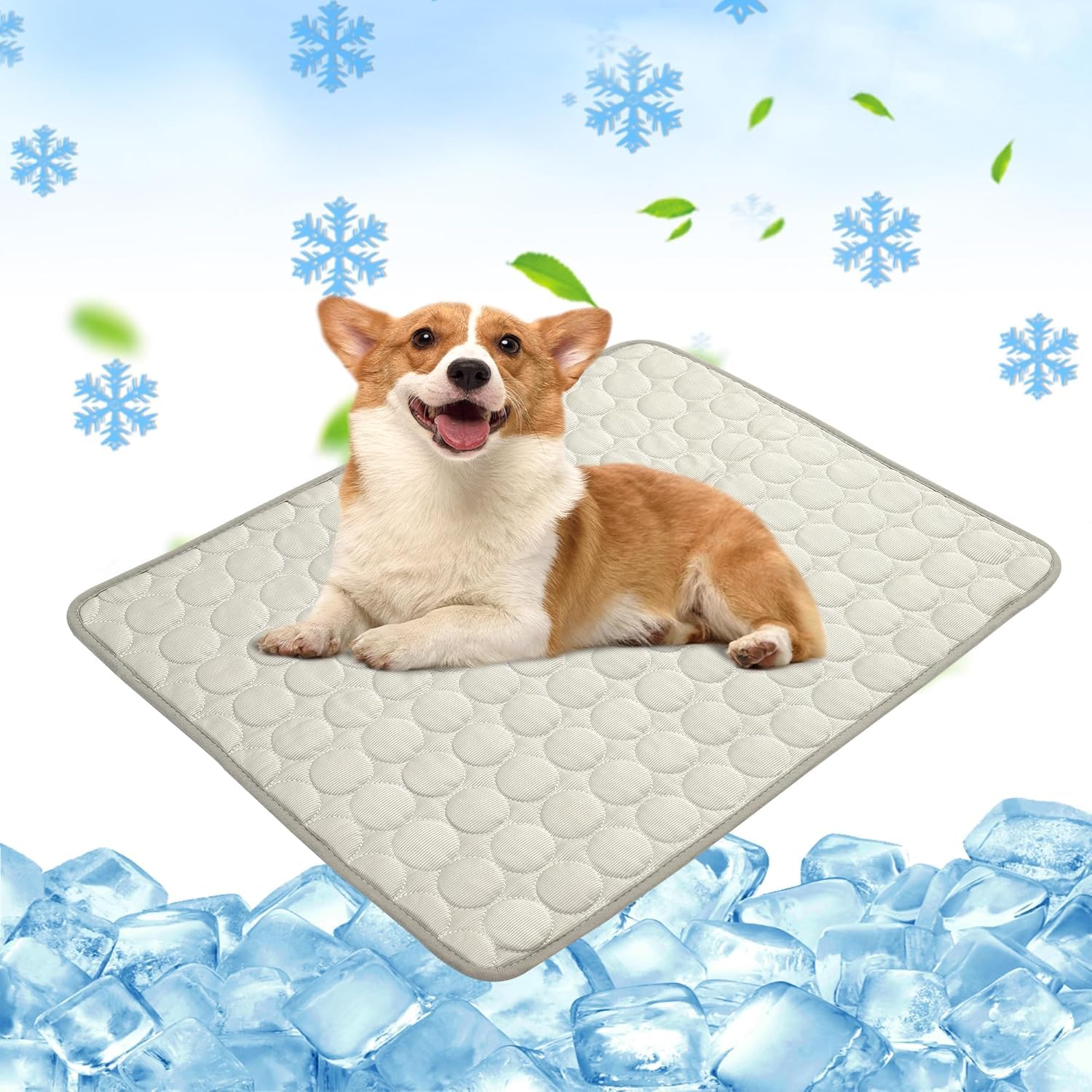 Chumix Kühlmatte Hund, Weichem Stoff Extra für Haustiere | Selbstkühlende Hundematte, Ungiftig Kühlkissen für Haustiere, Kühlmatte Katze, Ideal für Zuhause, Auto, Reisen