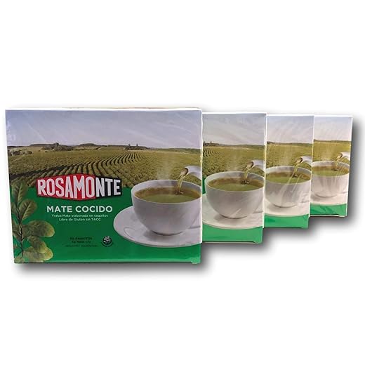 Rosamonte Yerba Mate Tea Bags Original (50 bags) - Mate Cocido - 4 pack