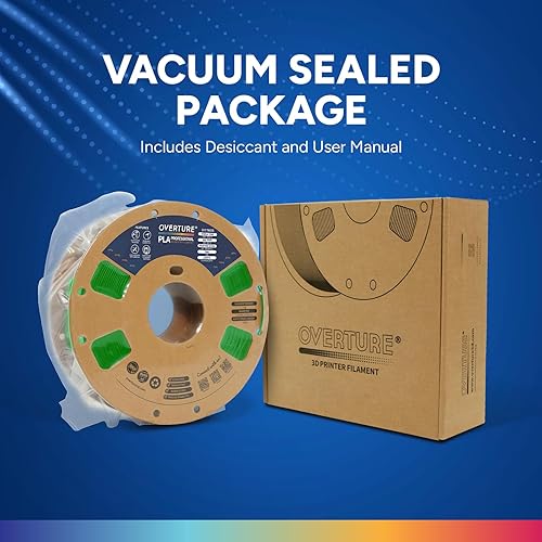 Vista 179 de OVERTURE PLA Plus (PLA+) Filament 1.75mm, Stronger & More Durable, Professional Toughness 3D Printer Filament 1kg (2.2lbs), High Precision +