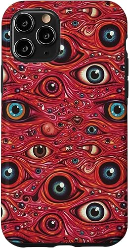 Miniatura 1 de iPhone 11 Pro Weirdcore Dreamcore Horror  Trippy psicodélico  Estuche de globos oculares