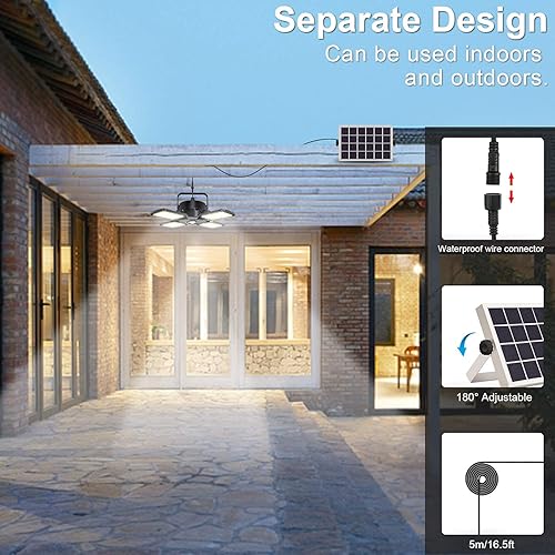 Miniatura 6 de Aqonsie Luces solares con sensor de movimiento para cobertizo, granero, gallinero, patio, jardín, garaje