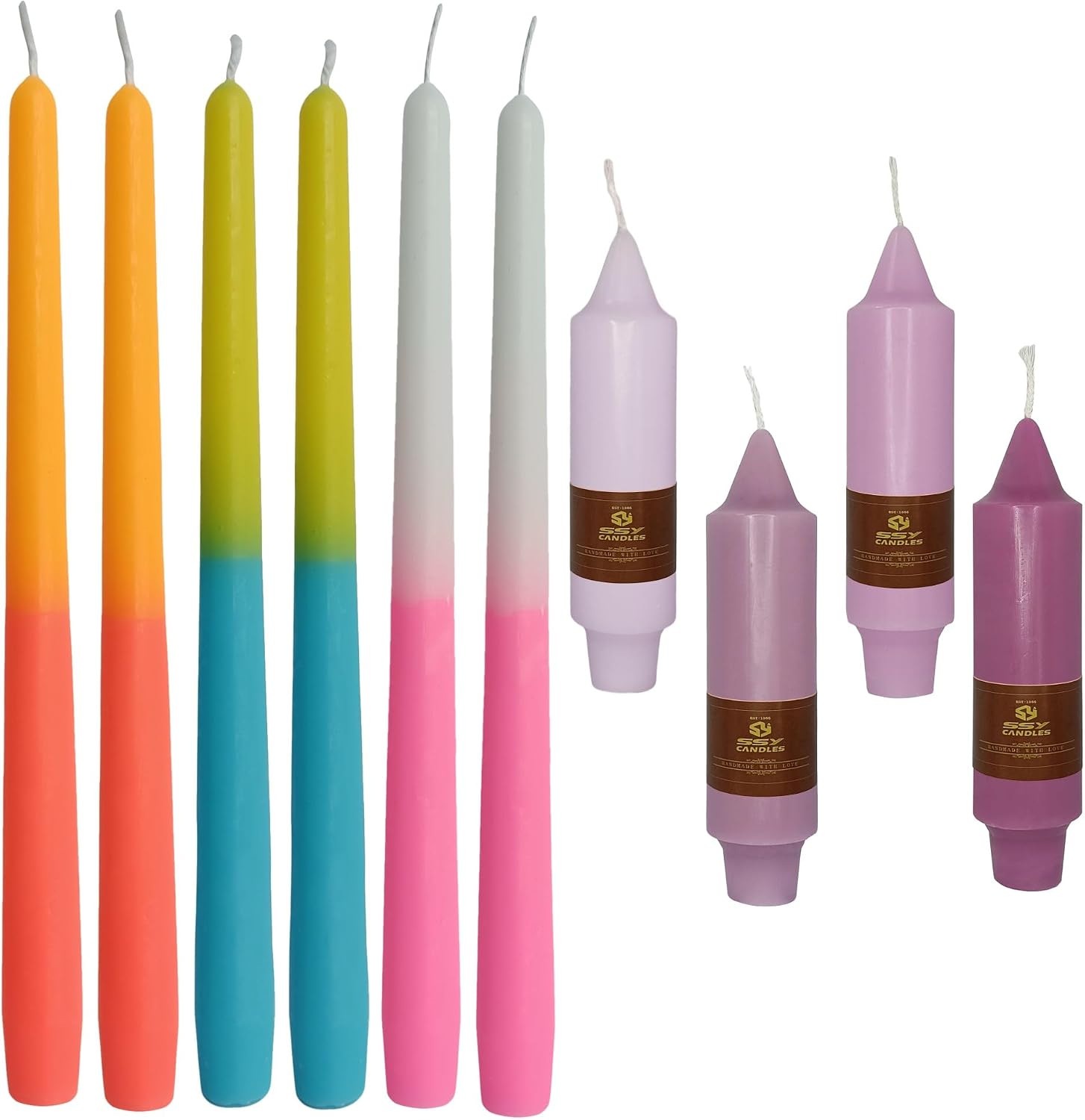 Taper Candle Dinner Candlesticks Tapered Candles Unscented Wax Candle for Home Décor Weddings Festive Holiday