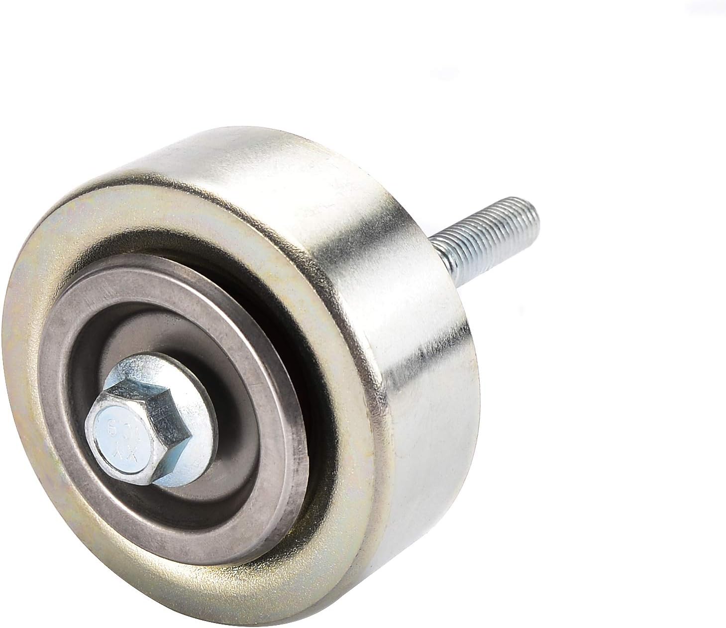 36110 Idler Pulley with Bolt, Dust Shield, and Spacer Compatible with BUICK CADILLAC CHEVROLET GMC PONTIAC SAAB SATURN