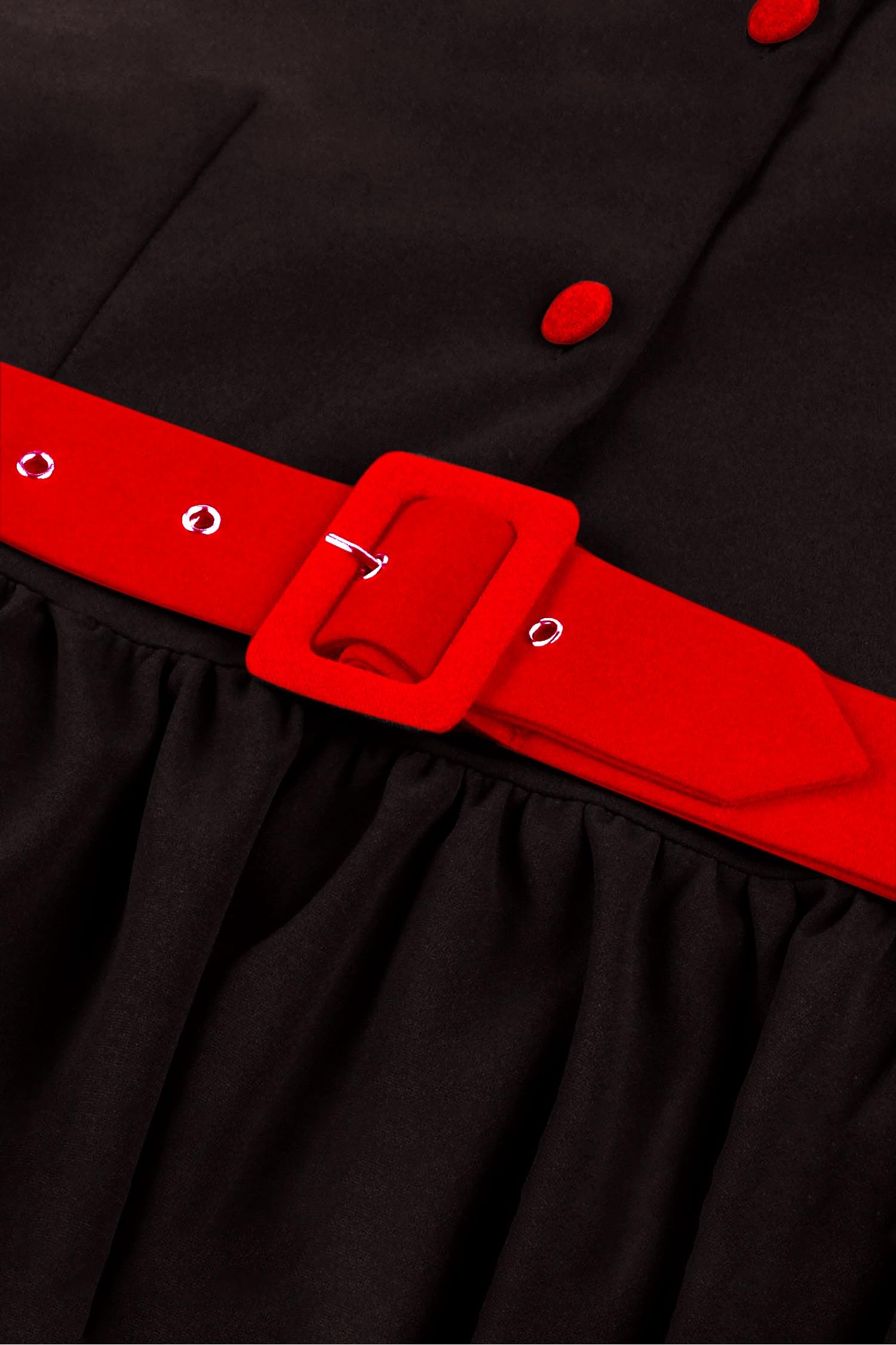 AXOE Donna Vestito retrò Anni 50 con Cintura per Cerimonie e Casual