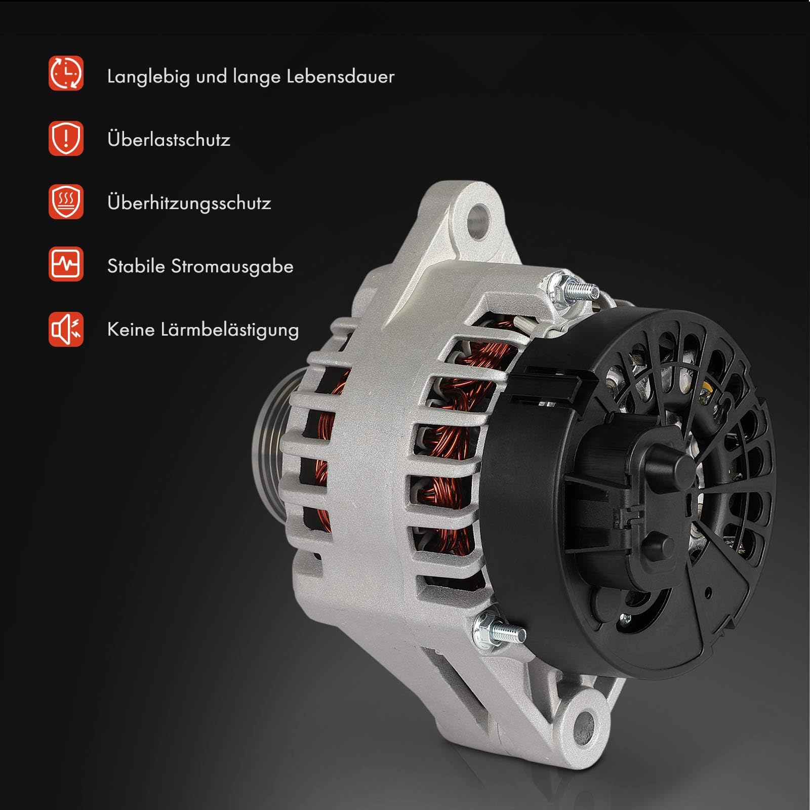 Frankberg Alternatore Generatore Diesel 23809, CA1995IR | Diesel, 23809, CA1995IR; Compatibile con: Sedici 189, Croma 194, Delta III 844, Bravo II 198, 159 Sportwagon 939