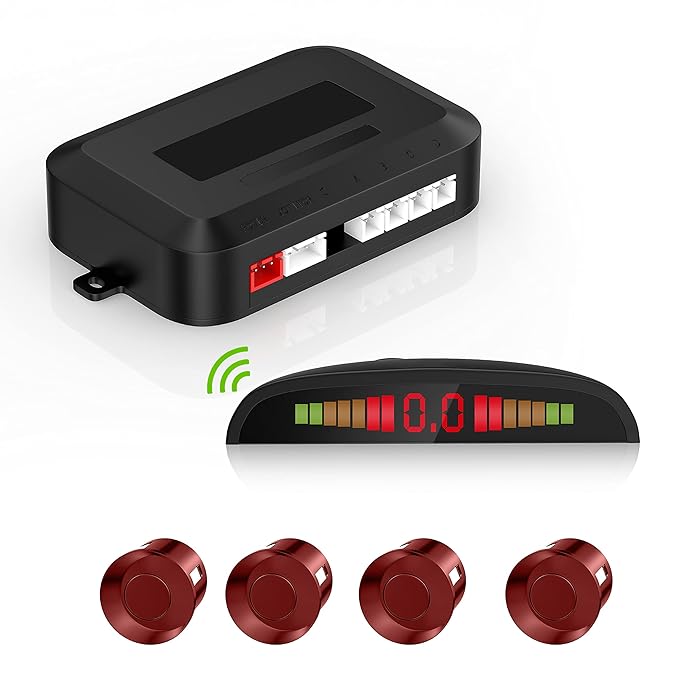 Buy Wireless Parking Sensor, Reverse Radar System with 4 Car Backup
