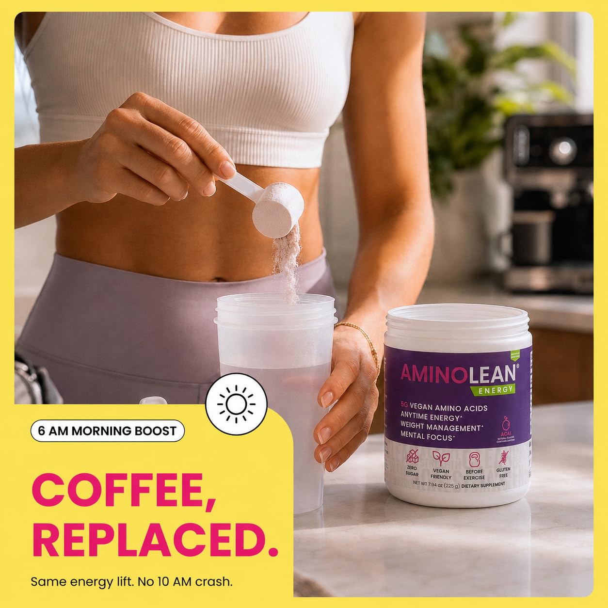 AminoLean Natural Pre Workout Powder - Amino Energy with Vegan Amino Acids — Amazon image 6