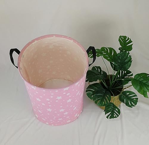 Miniatura 5 de MAIZMZ Caja de almacenamiento grande impermeable ligera rosa cesta organizadora para lavandería de niños, contenedores de juguetes, cestas de