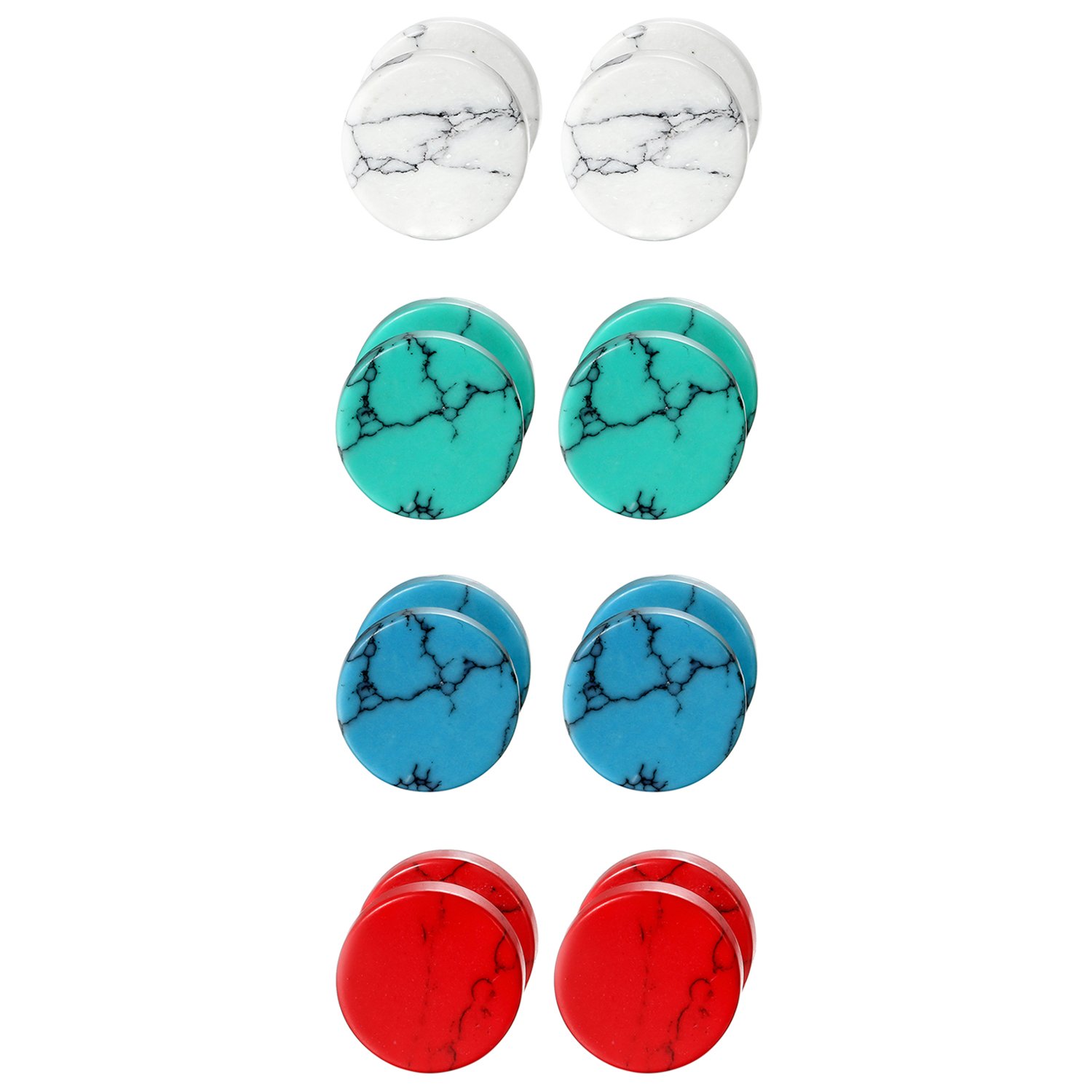 Cupimatch 4 Paare Creolen Ohrringe Herren Damen, Edelstahl Hoop Ohrringe klein Ohrpiercing Geschenk für Männer Frauen