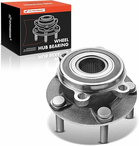 Miniatura 10 de A-Premium 2 rodamientos de rueda delantera y conjunto de cubo con 5 lengüetas compatibles con Mazda CX-5 2013-2022, 6 2014-2019, repuesto # 513347