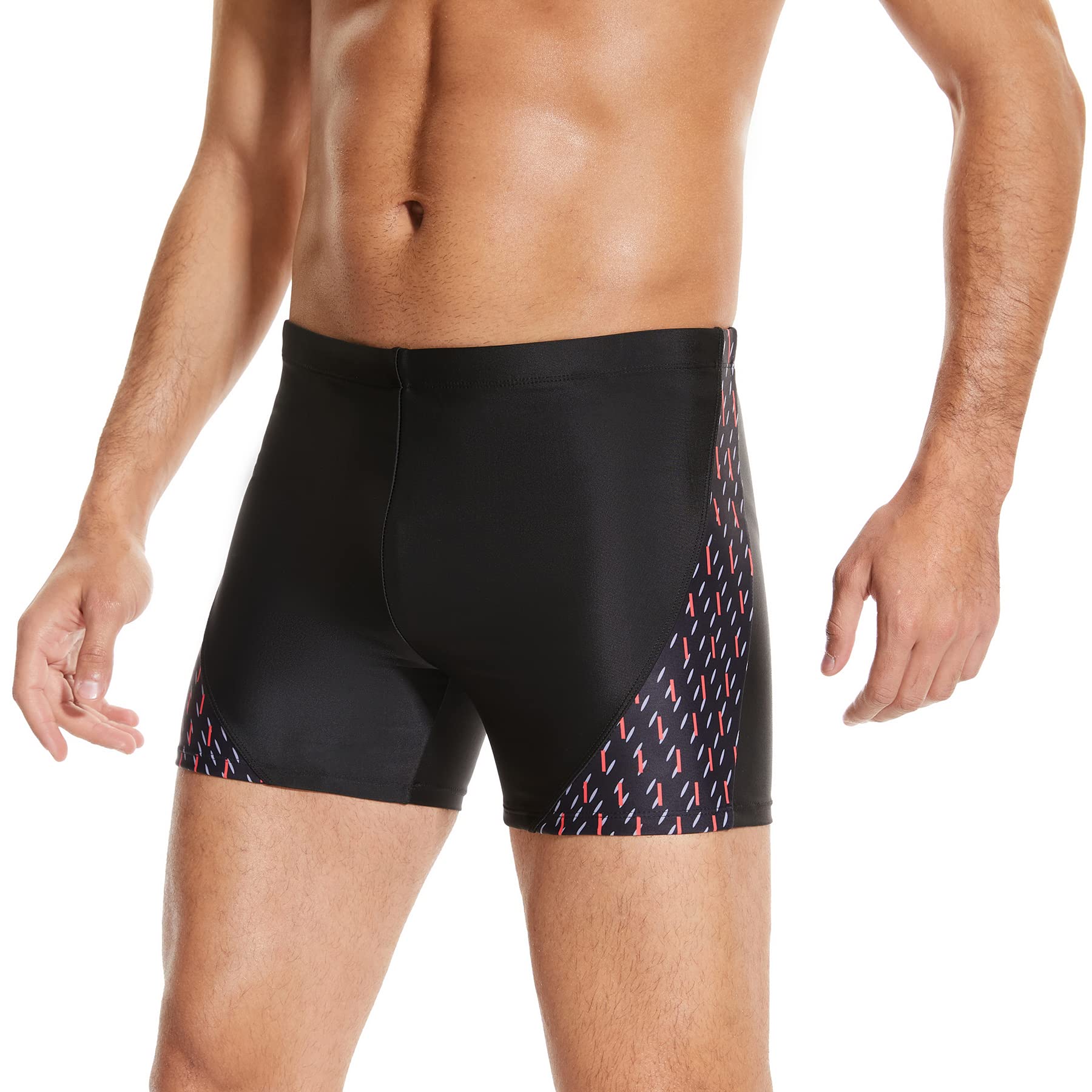 WHCREAT Bañadores de Hombre, Traje de Baño de Secado Rápido Pantalones Cortos de Natación Elásticos