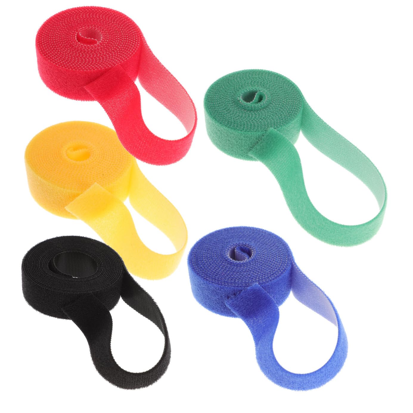 Gadpiparty 20rollen Selbstklebende Kabelbinder Aus Klett Robuste Kabelorganizer Für Desktop Usb-kabel Und Geräte Wiederverwendbare Verstellbare Kabelstrips Und Jeweils
