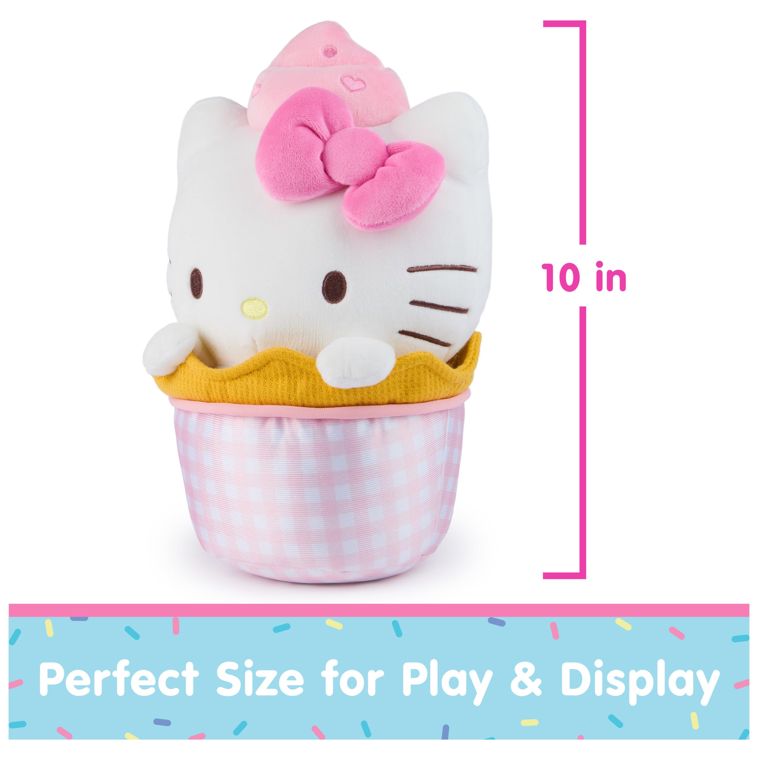 Amazon.com: GUND Sanrio Official Hello Kitty Ice Cream Plush, Stuffed  Animal for Ages 1 and Up, Pink/White, 10” : Toys & Games