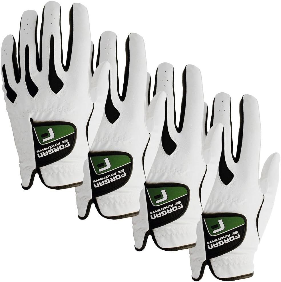 Forgan of St Andrews All Weather Left Hand Golf Gloves – 4 Pack for Right Hand Golfers