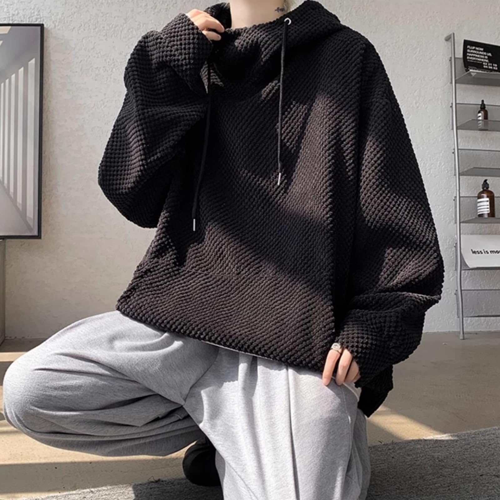 Felpe con Cappuccio in Velluto A Coste Harajuku Uomo Streetwear di Alta qualità Sciolto Y2k Felpe con Cappuccio Hip Hop Abbigliamento per Coppie Pullover Femminili