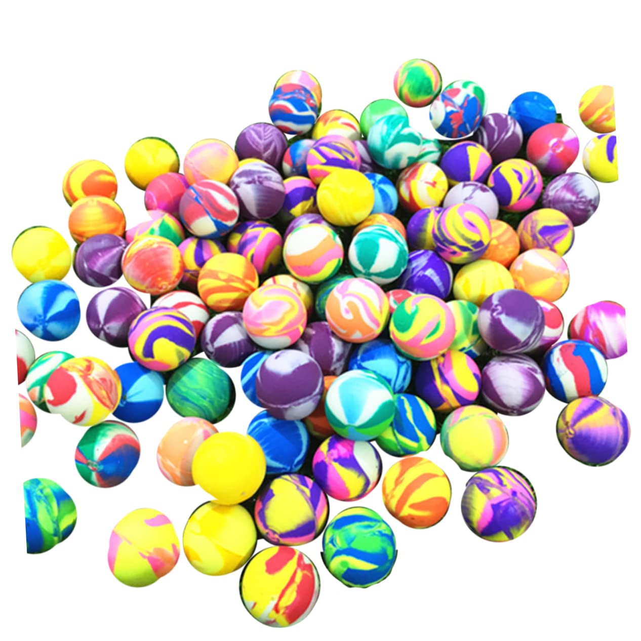 ERINGOGO Bouncy Ball Toys 100pcs Soft Rubber Jumping Balls for Boys and Girls Party Favors