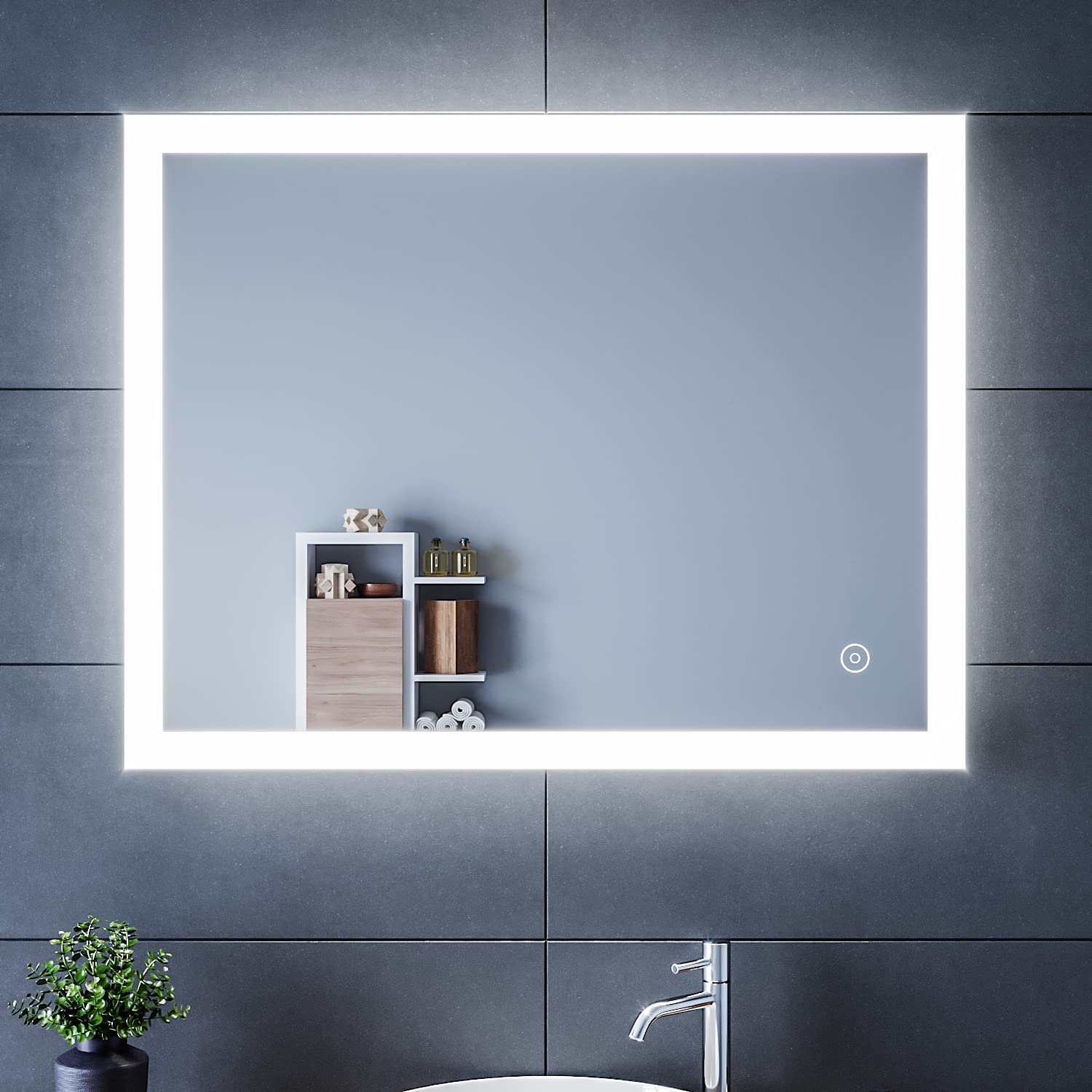Buy ELEGANTBacklit Illuminated Bathroom Mirror with LED Lights