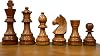 German Knight Chess Pieces - Handcrafted Wooden Staunton Tournament Chessmen in Golden Rosewood-Chess Collector's Choice | Queen's Gambit- TAJ CHESS STORE