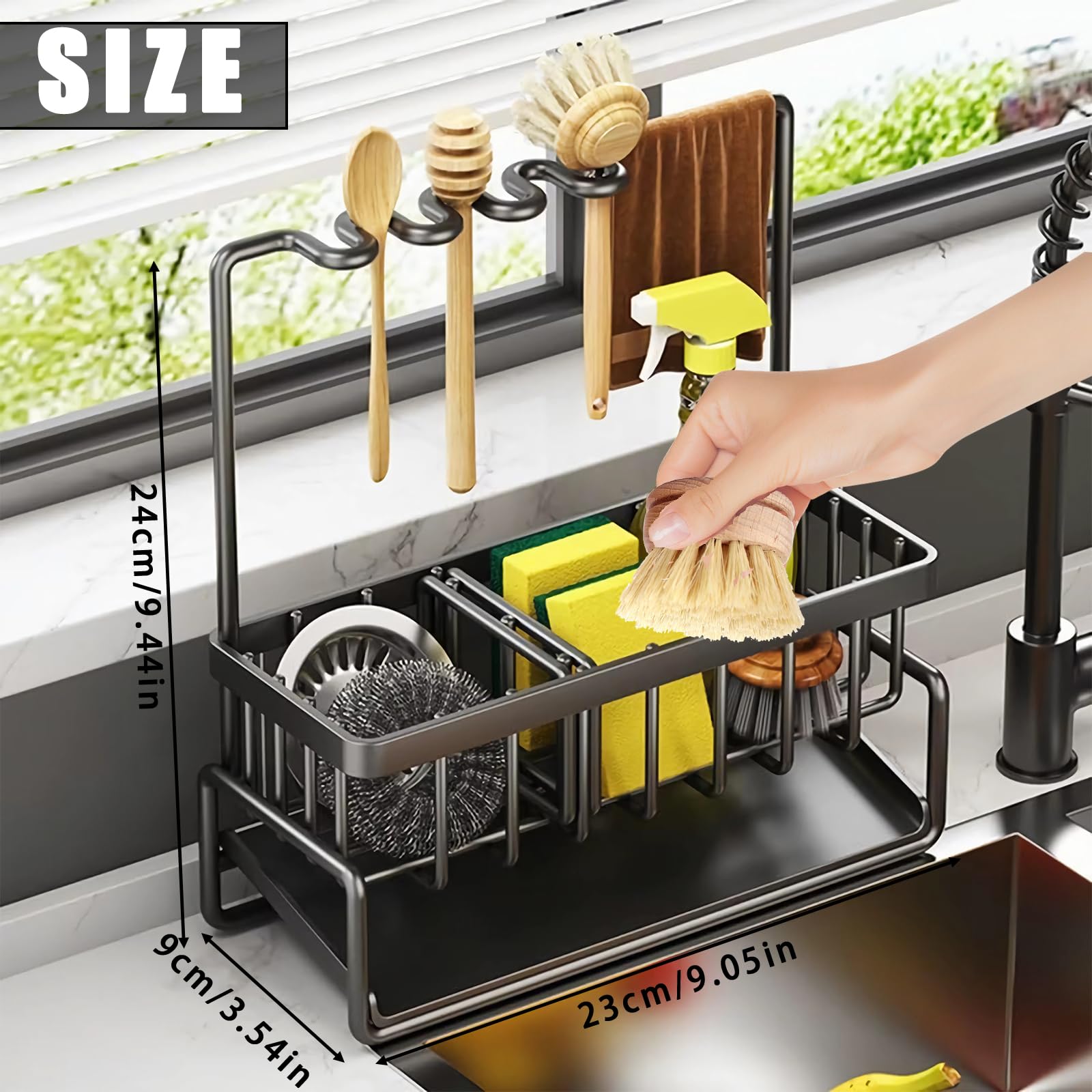 Portaspugne Per Lavello Cucina Porta Spugna Cucina Organizzatore F 952880