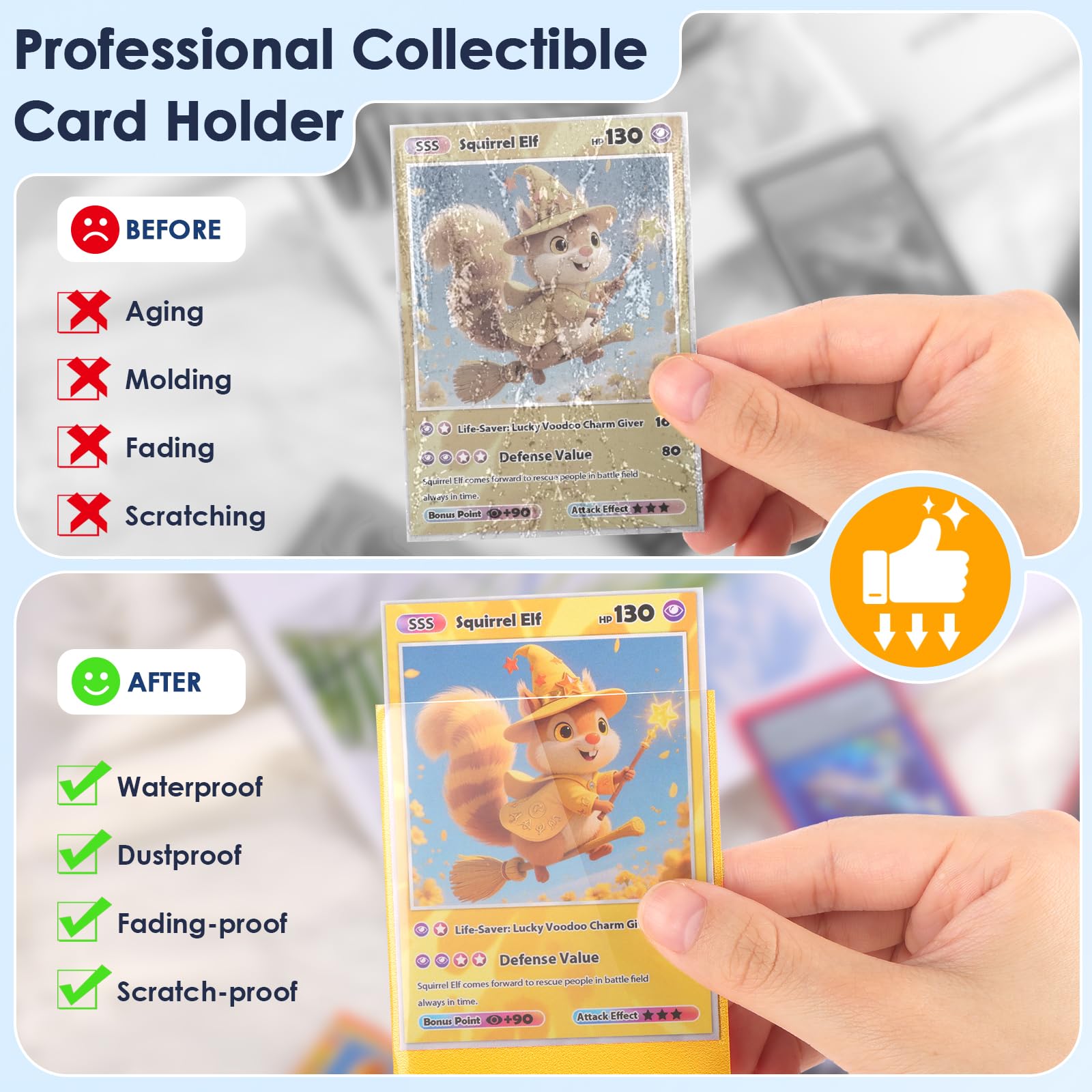 Kitoyz 1200 fundas para tarjetas intercambiables, fundas mate para tarjetas de centavo, protectores de cartas para MTG, TCG, béisbol, tarjetas de juego (12 colores)