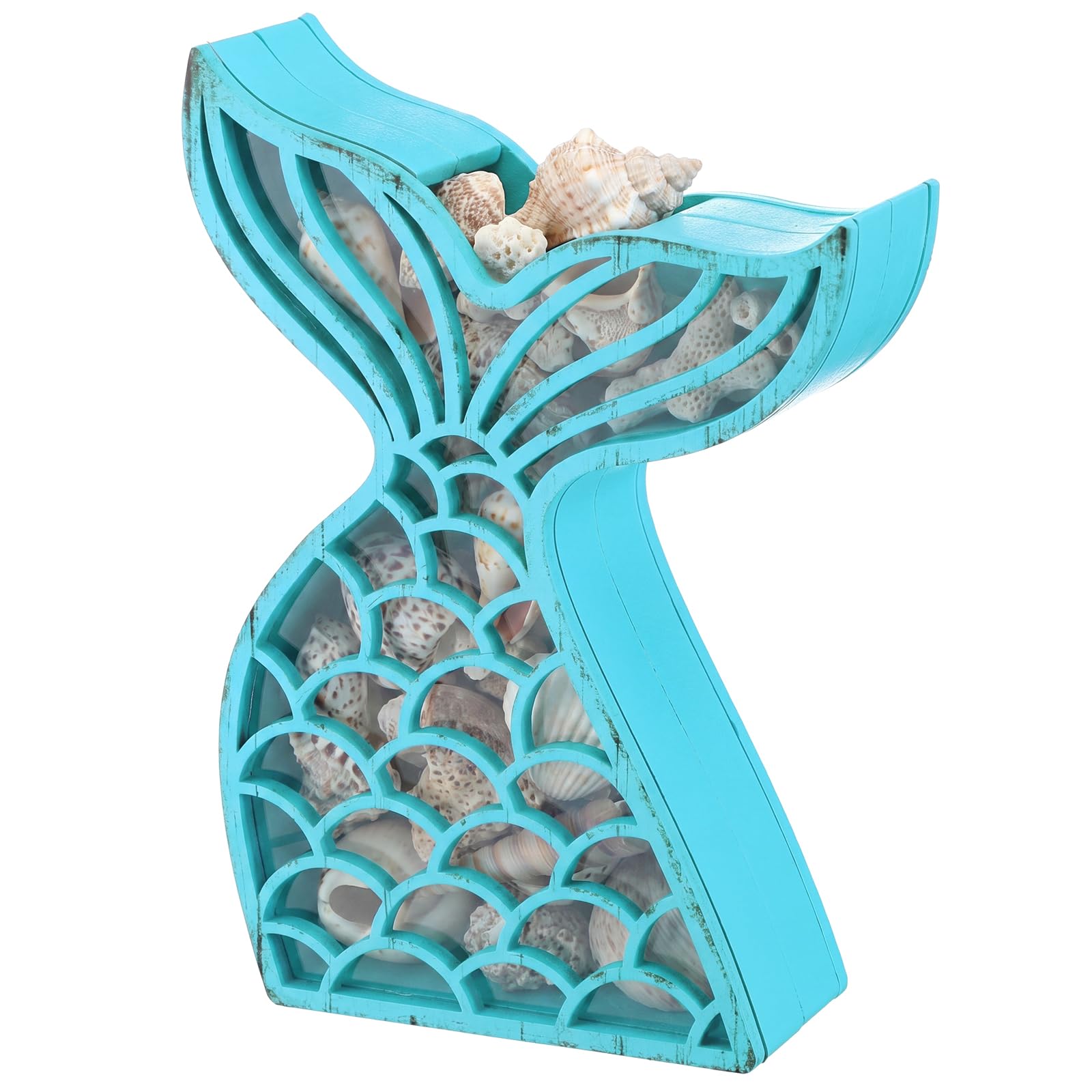 Photo 1 of CroBlissful Blue Mermaid Seashell Display Box