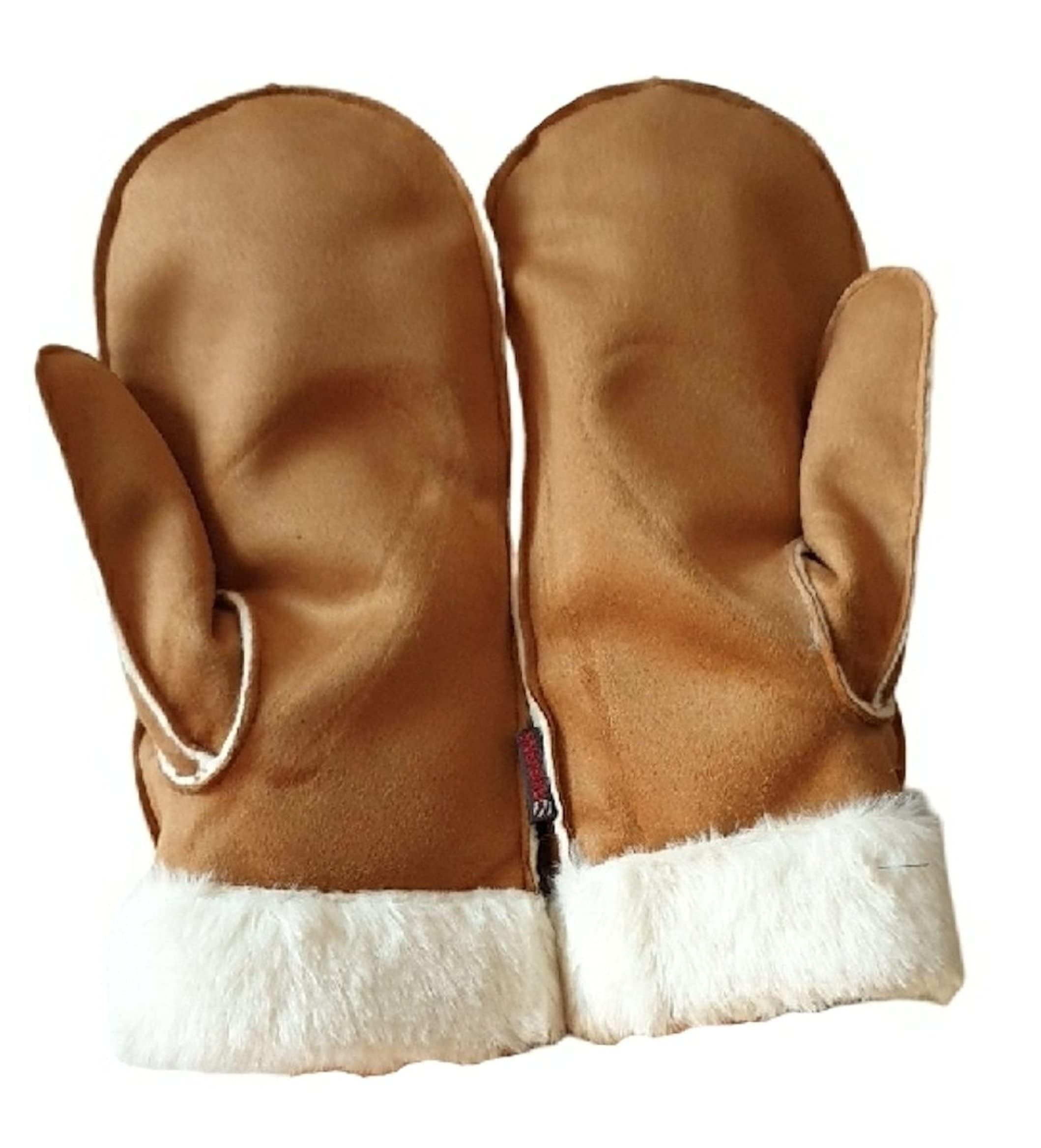 Produktbild von Winter-Fäustlinge Für Damen - Warm & Weich Mit Kunstfell-Manschette