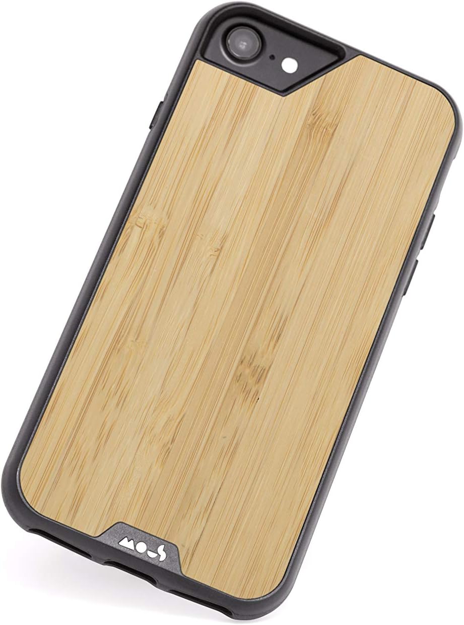 Mous - Protective Case for iPhone SE/8/7/6S/6 - Limitless 2.0 - Bamboo - Screen Protector Included