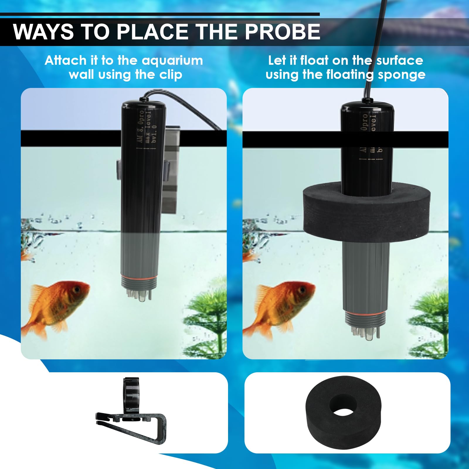 WiFi Wasserqualitätstester 7-in-1 Smart Water Quality Monitor Sonde Monitor pH/ORP/TDS/EC/Salzgehalt/SG/Temperatur für Aquarium, Aquarium, Aquarium, Hydrokultur, Aquakultur, Echtzeit-Datenüberwachung