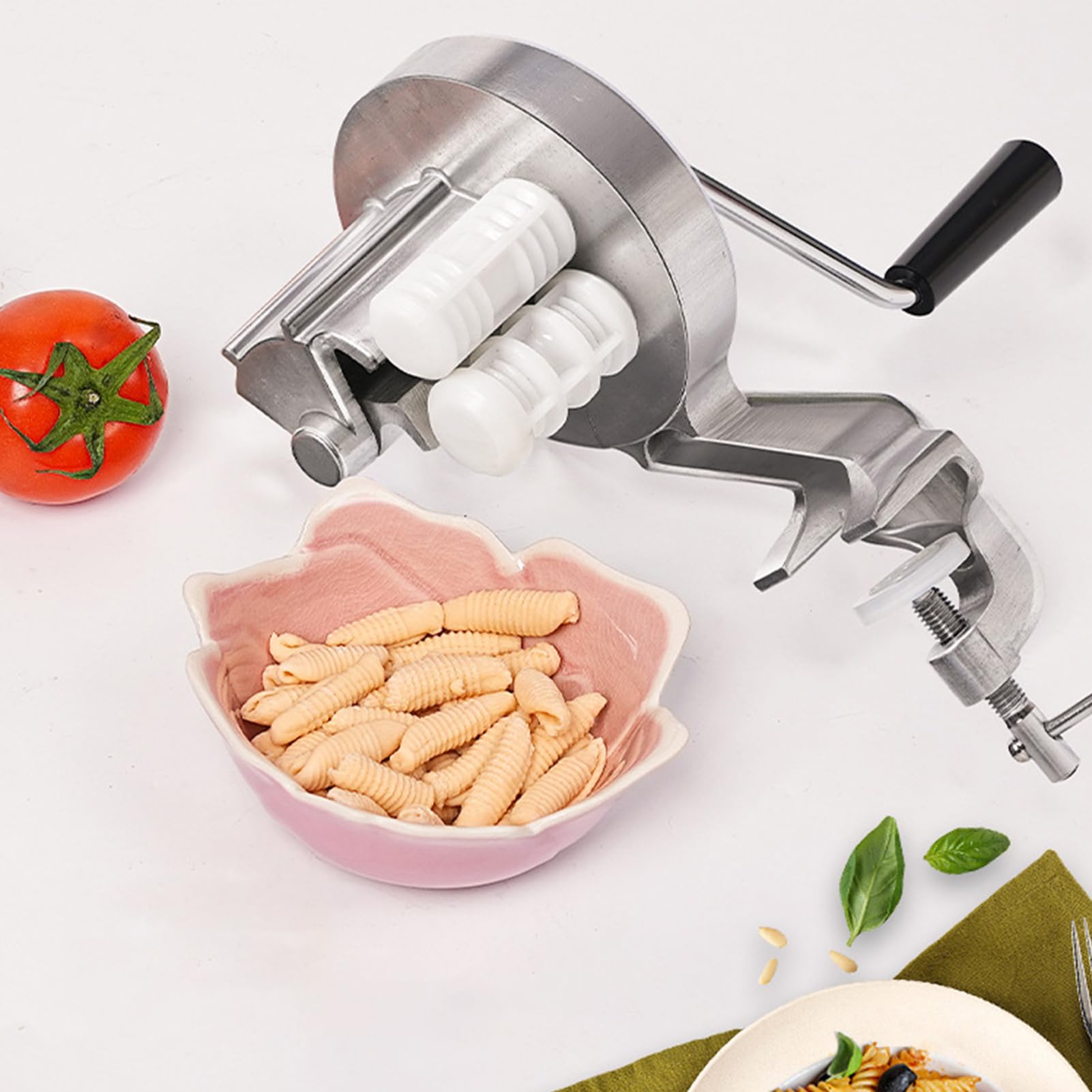 Cavatelli Nudelmaschine Tragbar - Manuelles Presswerkzeug für Makkaronis | Ergonomische Kurbel Maschine | Selbstgemachte Nudelmaschine für die Zubereitung von frischen Nudeln, Kochausrüstung