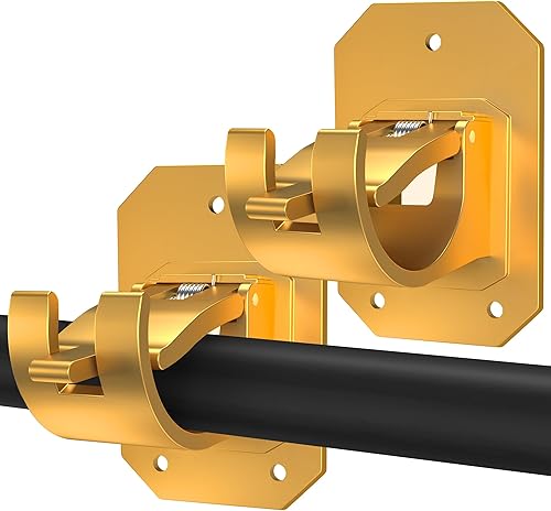 4 soportes de barra de cortina mejorados, sin taladrar, soportes de barra de cortina autoadhesivos, ganchos de barra de cortina ajustables sin