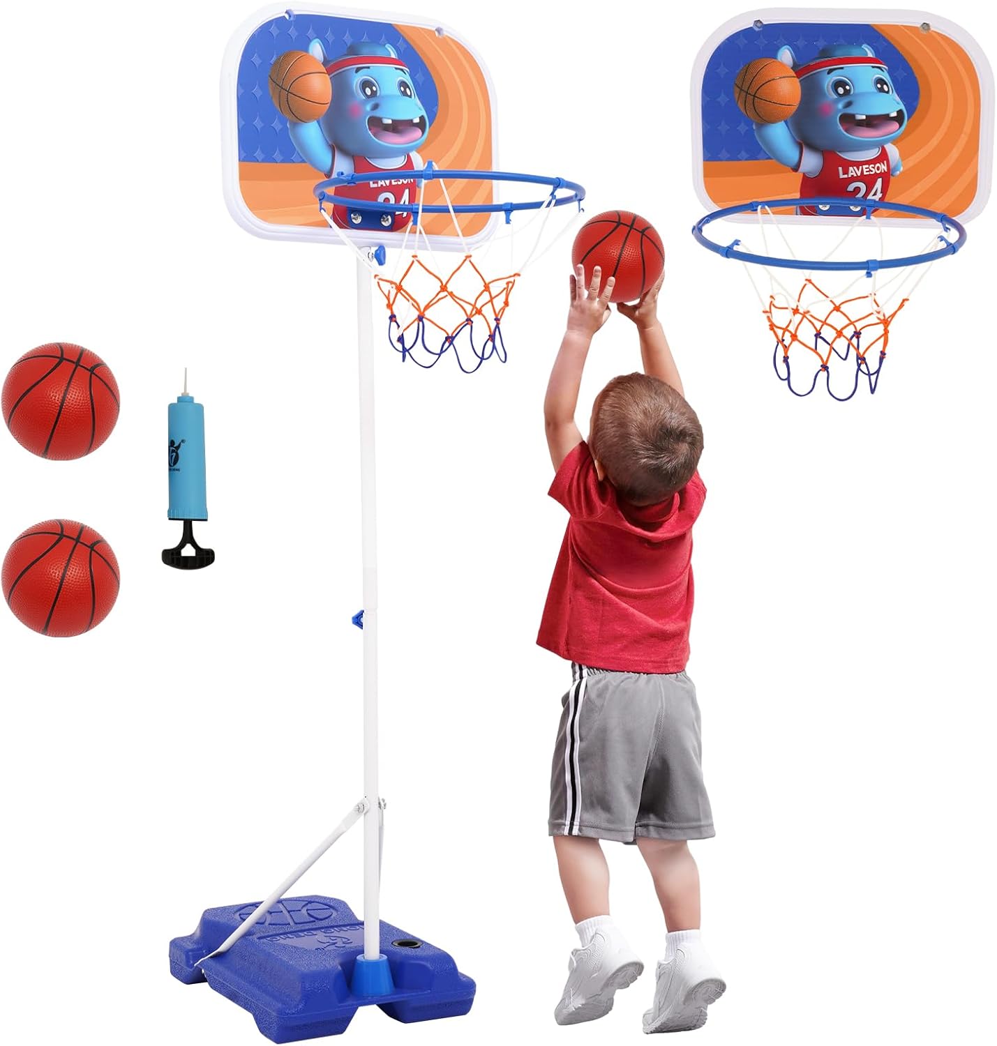 Eapura Mini Basketball Hoop Adjustable basketball hoop Portable Kids