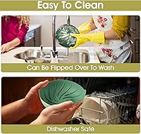 Vista 3 de Paquete de 2 forros de silicona para freidora de aire, forro reutilizable para freidora de aire, accesorios para freidora de aire de grado