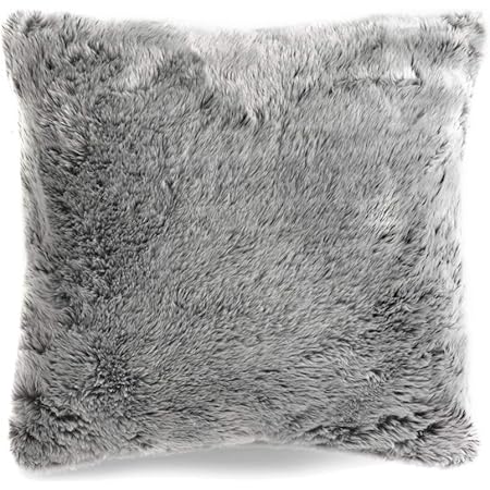 white furry cushions