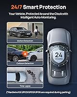 Vista 4 de 70mai Cámara de tablero dual A810S 4K frontal y trasera, STARVIS 2 HDR Super Night Vision, detección de movimiento AI y estacionamiento 24/7