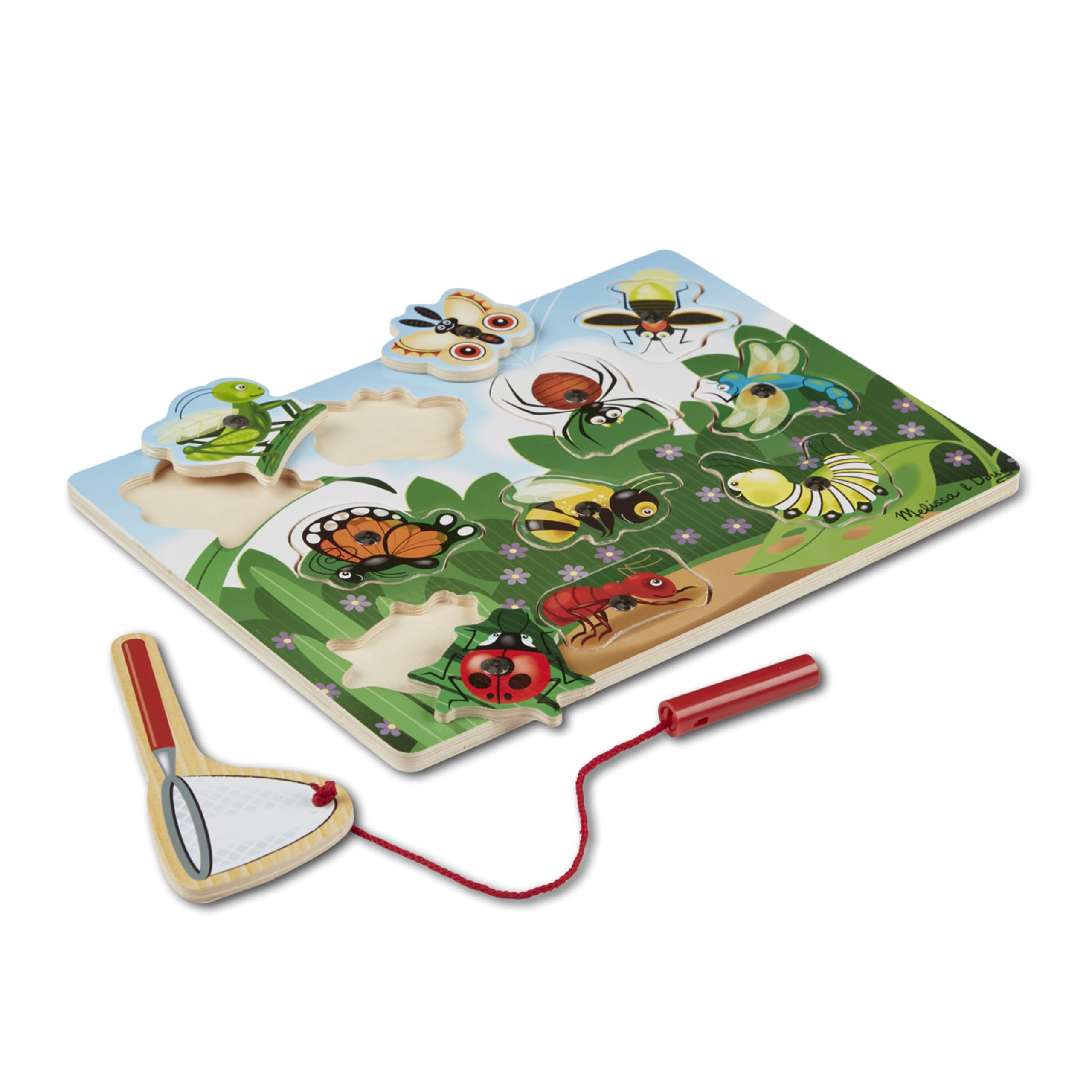 Melissa & Doug - Cazar Insectos, Juego magnético de Madera (13779)