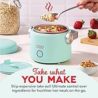 Vista 3 de DASH Hot2Go™ Calentador de alimentos personal (20 onzas) - Aqua