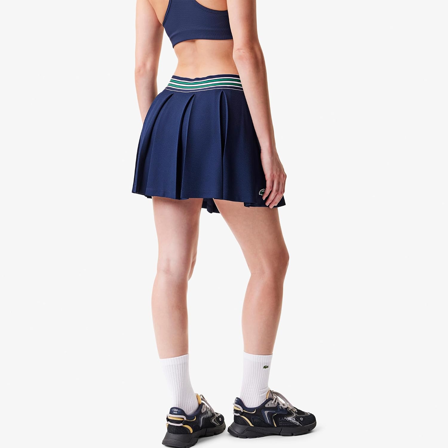 Lacoste Womens Sport Piqué Tennis Skirt with Liner
