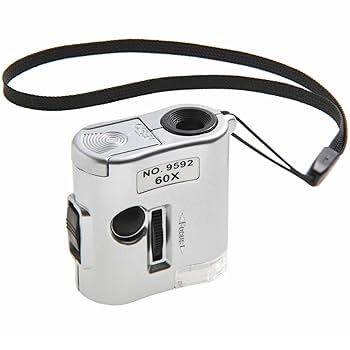 (未使用･未開封品)　TSK 顕微鏡 ポケットマイクロスコープ 60倍 LEDライト ブラックライト付き KB-02 6k88evb Amazon.co.jp: TSK 顕微鏡 ポケットマイクロスコープ 60倍 LED