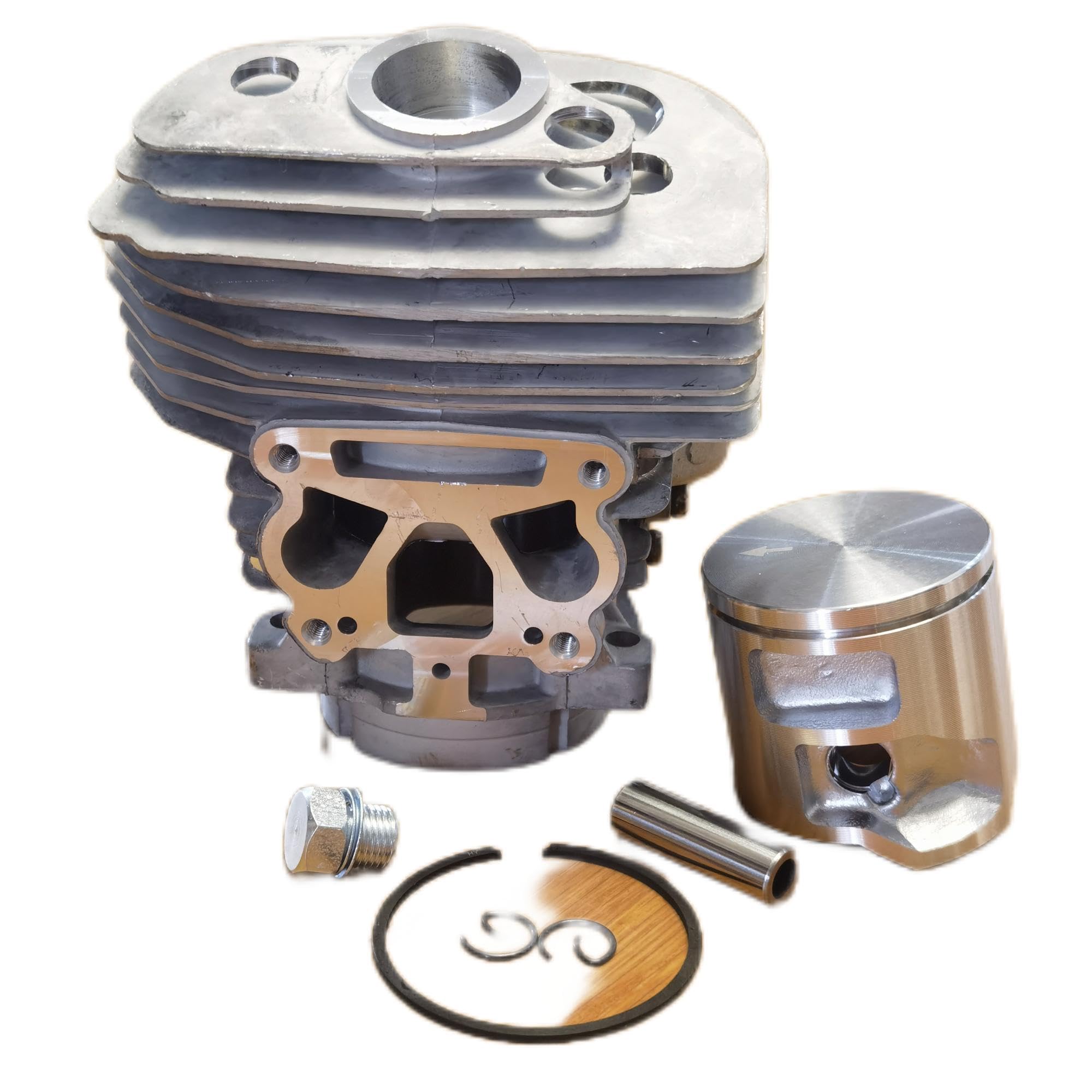 KUMEKA 560 Cylinder Piston Kit 46mm for HUSQVARN-A 555 562 560XP Replace 575355805 575355802, silver, HU560