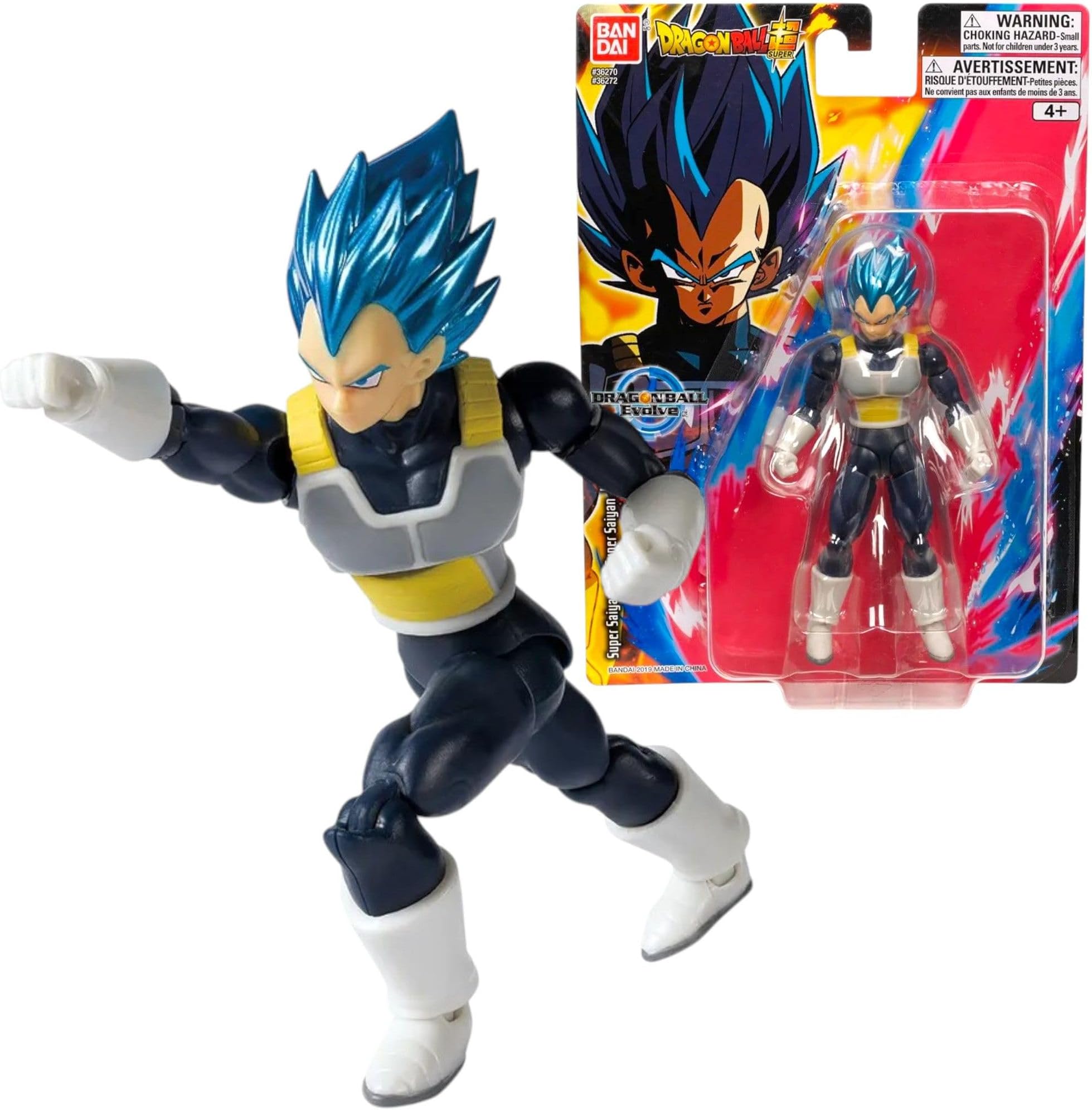 Dragon Ball Super Evolve SS God Blue Vegeta Figure | Dragon Ball Super SS God Blue Vegeta Toy Figure | Anime Gifts and Merch From Your Favourite Series | 12.5 cm
