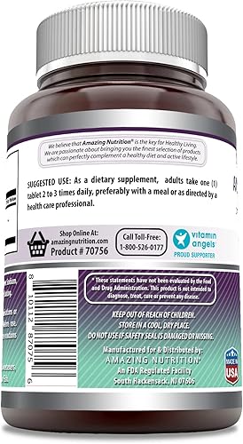 Miniatura 3 de Amazing Formulas MSM Metilsulfonilmetano Tabletas de suplemento dietético sin OMG sin gluten por botella promueve la salud de las articulaciones la