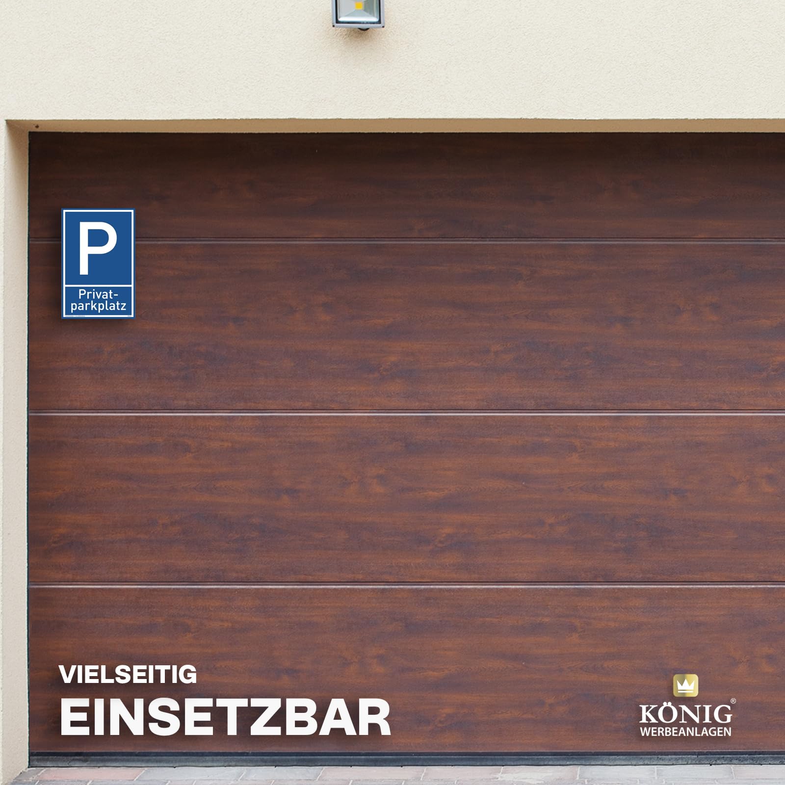 Tripke® Cartello Parcheggio Privato In Alluminio 30x42 Cm - Resistente Alle Intemperie Con Protezione UV, Colore Blu