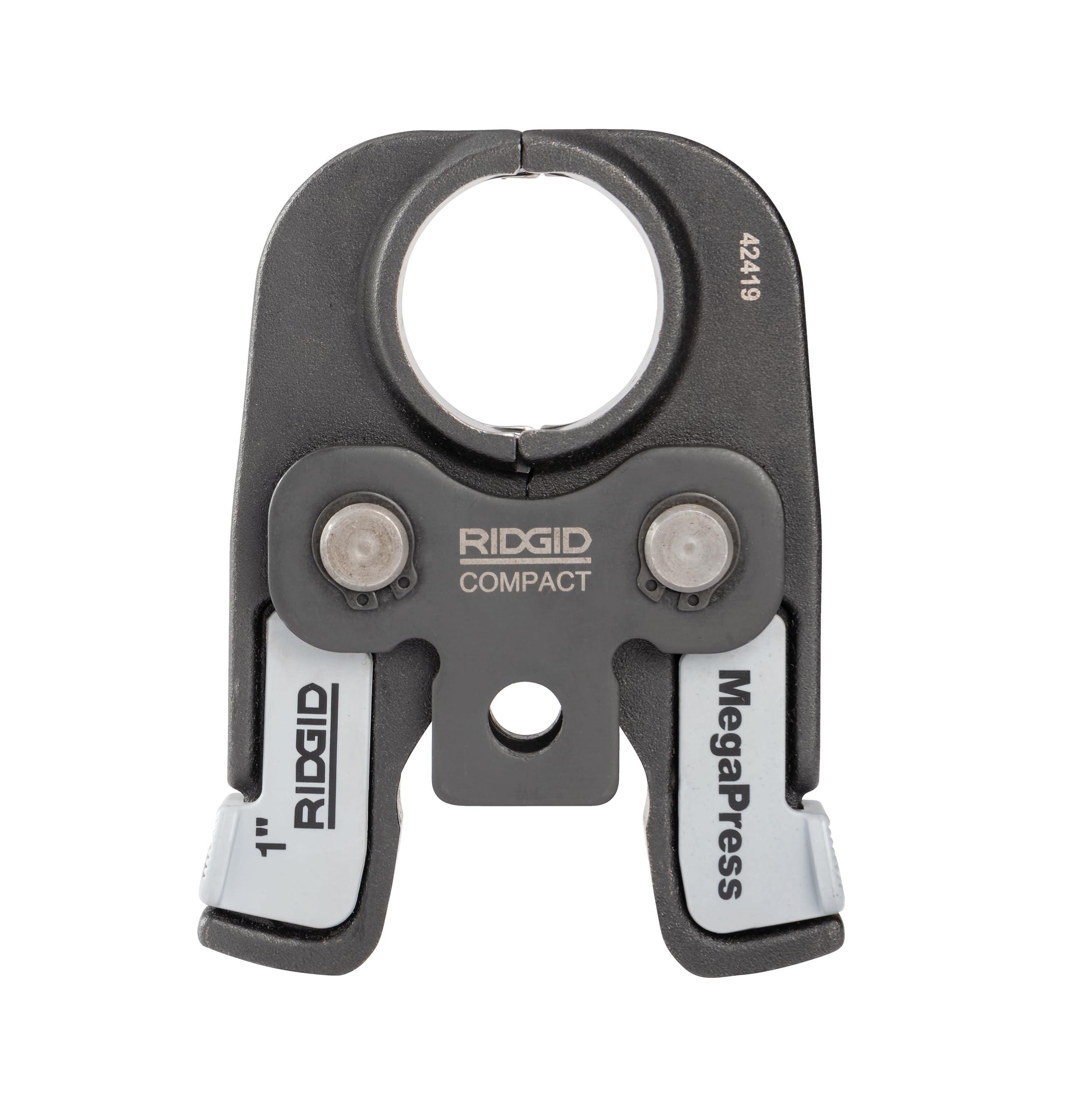 48443 1" MegaPress Compact Press Jaw for Pressing Steel and Black Iron Pipe, 1" Compact Pressing Jaw for Compact Press Tools