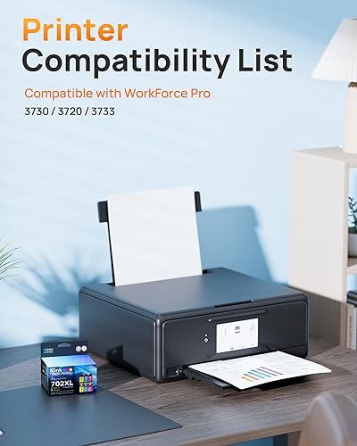 Miniatura 2 de E-Z Ink Cartuchos de tinta de color 702XL remanufacturados para Epson 702 cartuchos de tinta de color de alto rendimiento 702XL para usar con