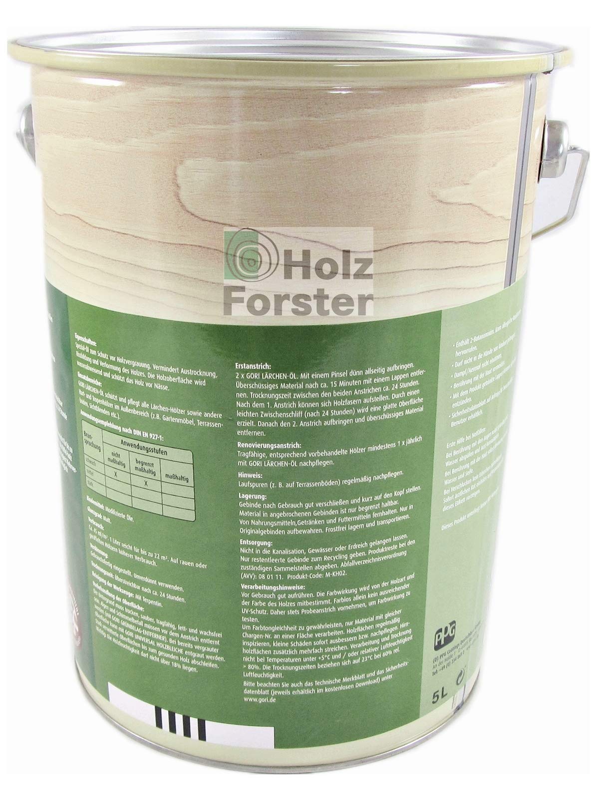 Gori 06 Universal Holzöl Bangkirai 7121 5L, lösemittelhaltiges Holzpflegeöl